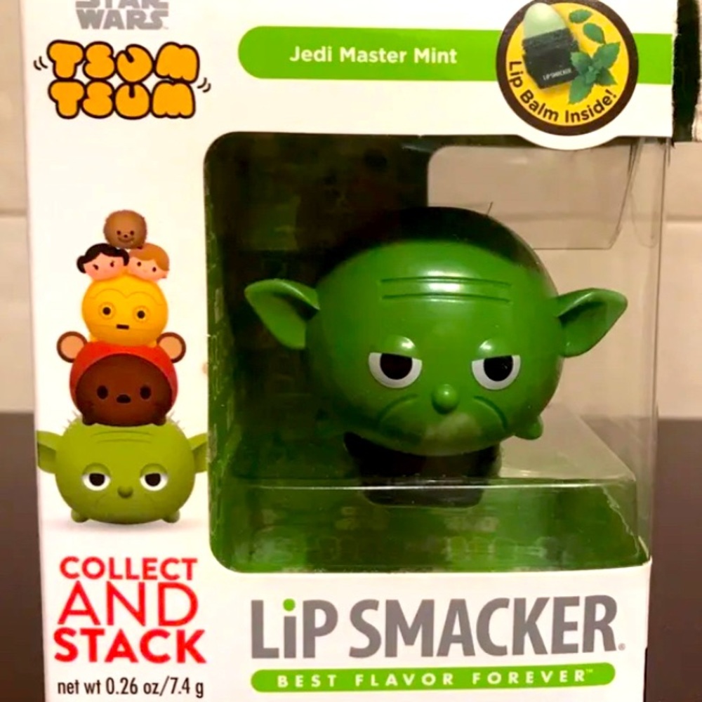 New in Box STAR WARS LIP SMACKER Tsum Tsum Yoda Jedi Master Mint